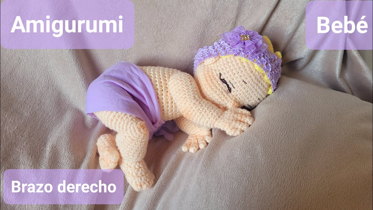 Amigurumi de bebé Byul fácil: Brazo derecho (3/8)