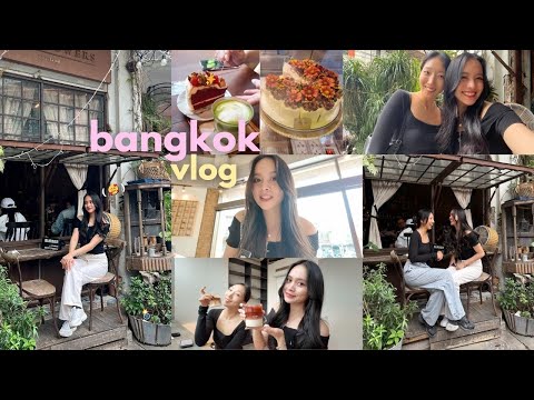 Bangkok Vlog 🎀 | visiting a beautiful cafe, meeting a new friend, thai tea & cake, what's your mbti?