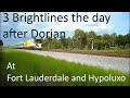 3 Brightline Trains after Hurricane Dorian - Fort Lauderdale + Hypoluxo, FL - Blue, Green, and Pink