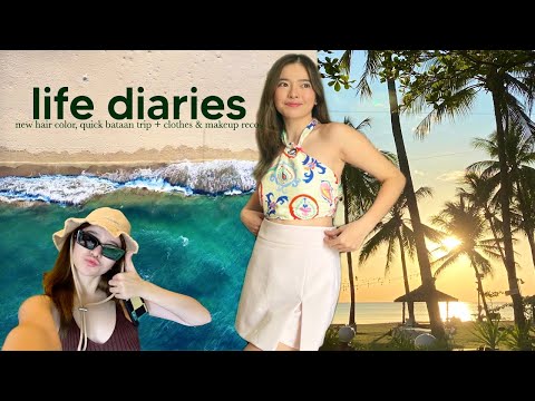 LIFE DIARIES: New Hair Color, Quick Bataan Trip + Clothes & Makeup Recos ft Shopee 👙💖⎜Tin Aguilar