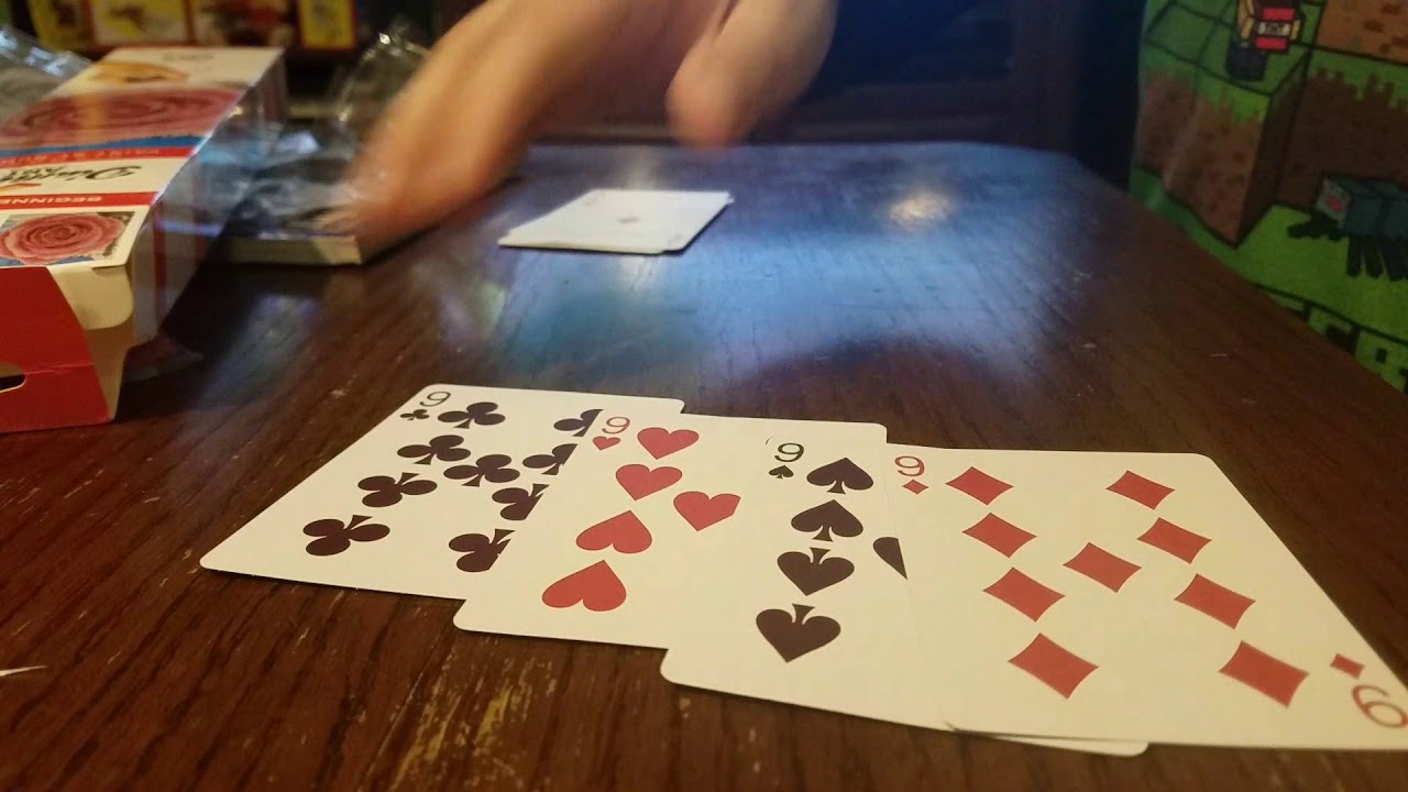 The double 4 aces magic trick YouTube