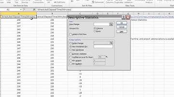 Descriptive Stats in Excel 2010