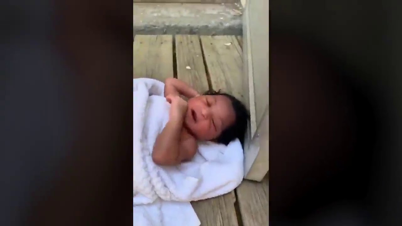 Hoursold baby found abandoned on porch with 'umbilical cord attached