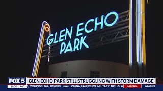 Weeks later, Glen Echo park still struggling to recover from storm damage