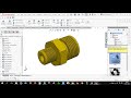 How to design Brass fitting in solidworks