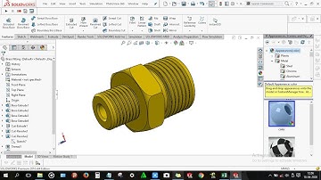 How to design Brass fitting in solidworks