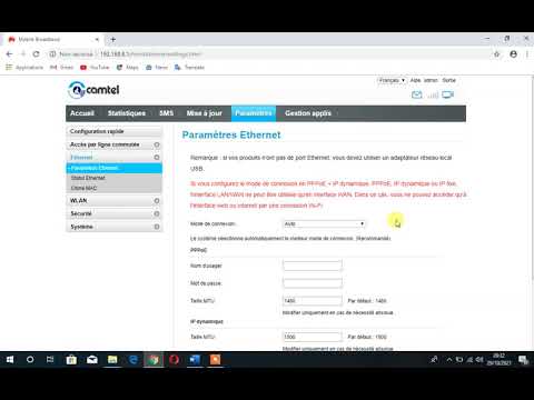 (ME2) COMMENT ACCEDER AU PARAMETRAGE D’UN MODEM CAMTEL 4G
