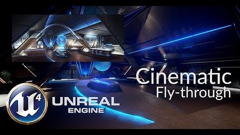 UE4 - Sci-fi Captains bar - Cinematic Fly-through