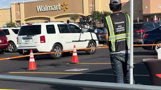 Walmart delivery drone returning home