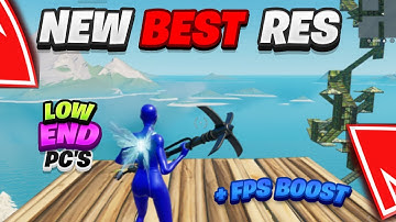 The *BEST* Stretched Resolution in Fortnite Chapter 4 l 0 Input Delay & Low End PC (FPS BOOST)