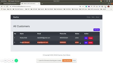 CRUD (Express, Nodejs, Mysql & Bootstrap)