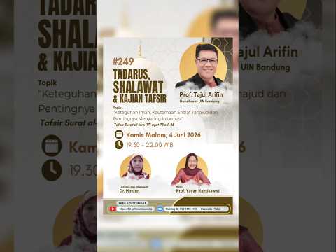 "Keteguhan Iman, Keutamaan Shalat Tahajud dan Pentingnya Menyaring Informasi" #alquran #shalawat