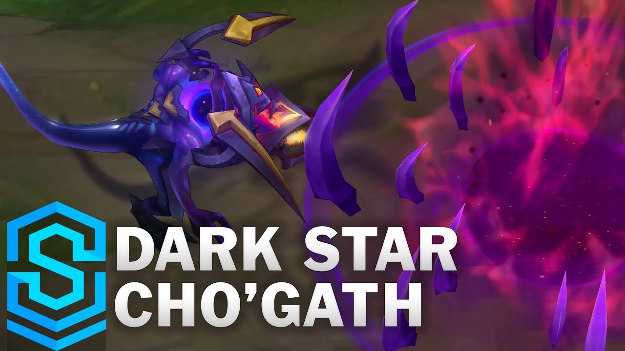 lol dark star  New Update  Dark Star Cho'Gath Skin Spotlight - League of Legends