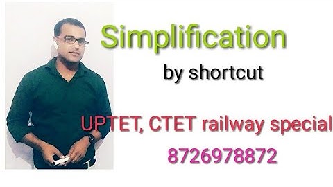 Simplification by Sandeep sir