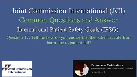 JCI QA 17-International Patient Safety Goals (IPSG)