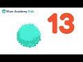 Count to 13  counting to 20  khan academy kids