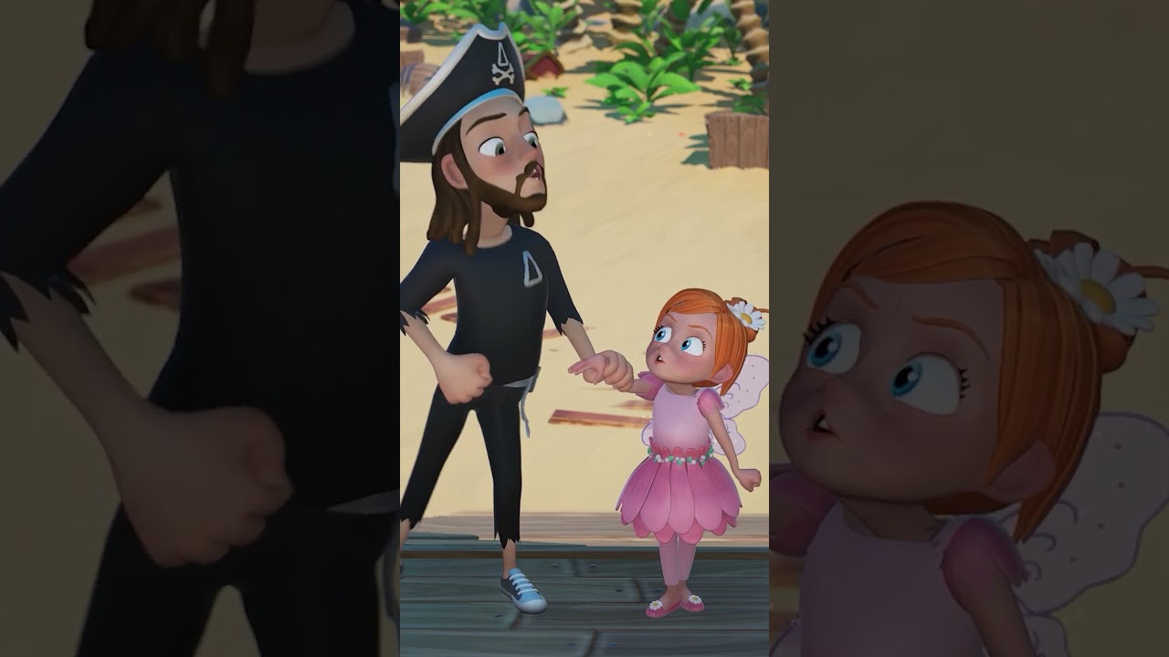 FAiRiES STiNK like GLiTTER!! @SpacestationAnimation Pirate Dad catch STiNKY FAiRY Adley!! #shorts