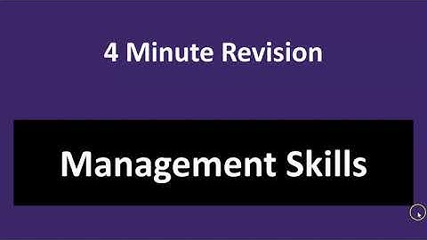 4-Minute Exam Revision: Management Skills