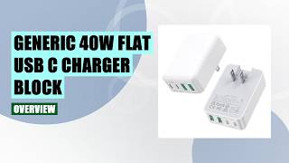 Flat 40W 4-Port USB-C Charger Review: Space-Saving & Fast