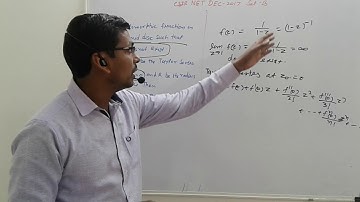 CSIR NET DEC 2017 Q.35 SET B ,RADIUS OF CONVERGENCE