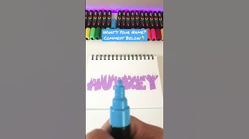 DraWing My Subscribers Names With POSCA Markers 👀🎨 #satisfying #painting #art #shorts