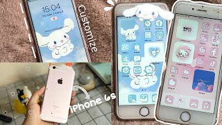 iPhone 6s ♡ Aesthetic home screen customization~ aesthetic vlog ☁️