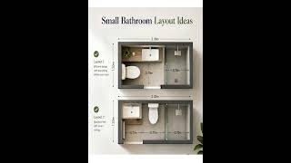 Basic Knowledge for Civil Engineering | Small Bathroom Layout Ideas | #shorts #civilengineering