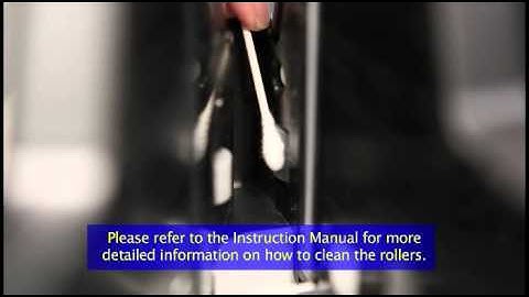 Cleaning the Scanning Glass and Rollers of a Canon CR-190i