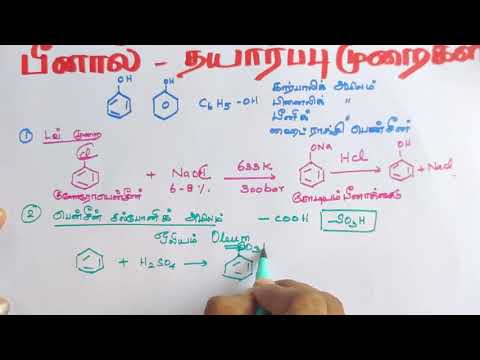 TN 12 பீனால் தயாரிக்கும் முறைகள்/ஹைட்ராக்சி சேர்மங்கள்/தொகுதி 2/Tamil Medium