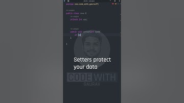 Why Getters & Setters Matter in Java 😮 | OOP Explained #Shorts