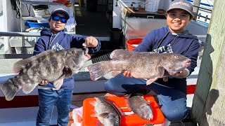 "Big Mohawk Fishing: Epic Tautog Catch & PB Double Digit Triumph!" #fishing