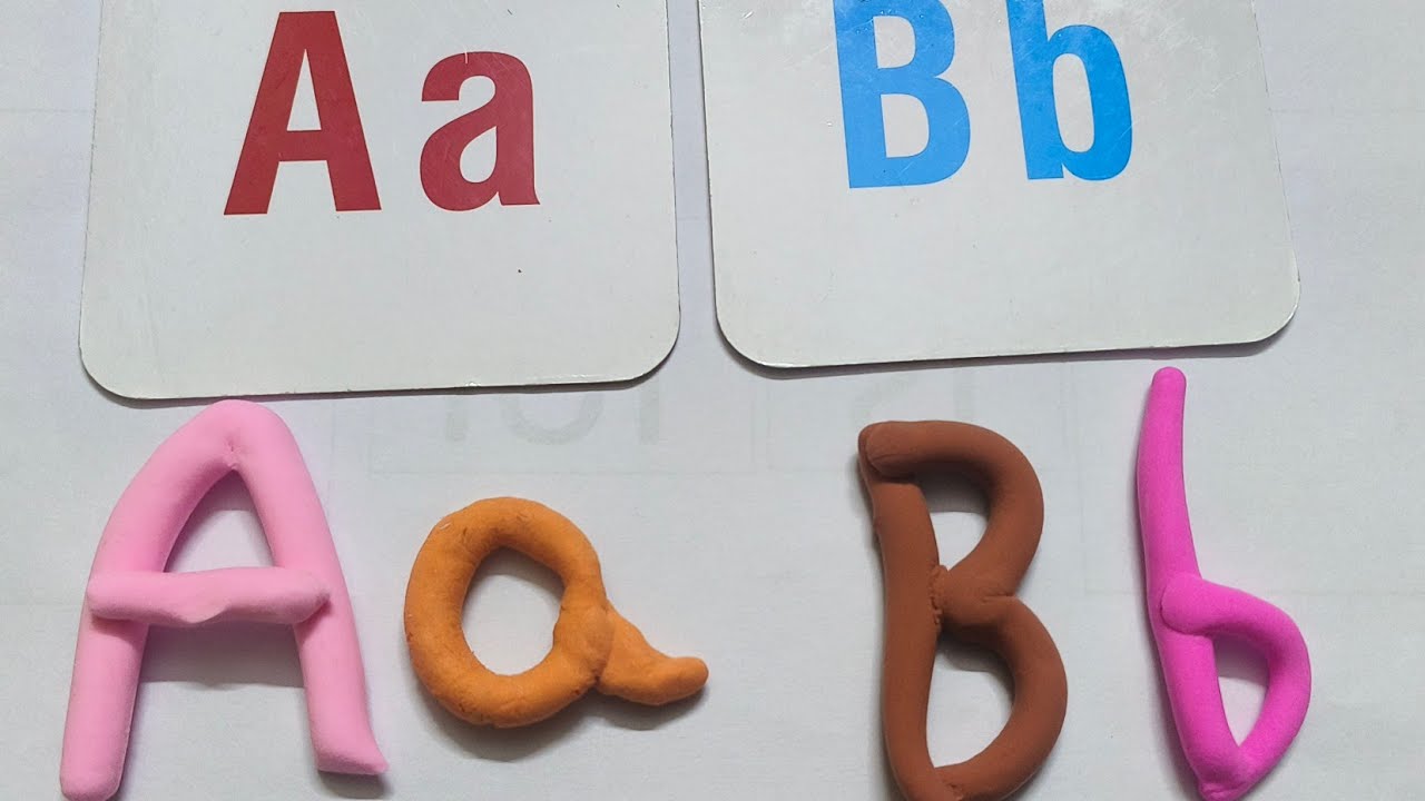 How to make alphabet letters with clay | Capital and Small Letters ...