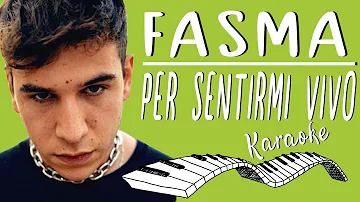 🎹 FASMA - Per sentirmi vivo  KARAOKE🎤 (Piano Instrumental)