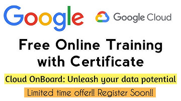 Google Free Online Training with Certificate | Cloud OnBoard | Google Cloud