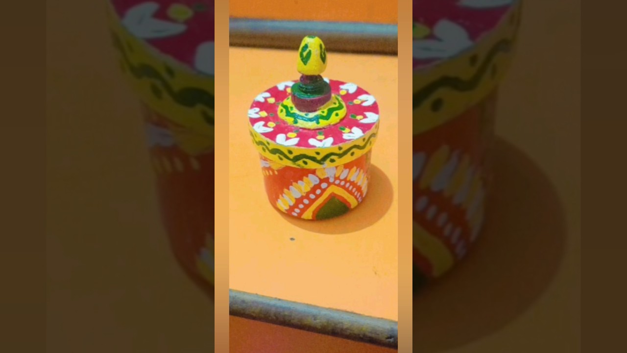 #diy बेकार पड़े डब्बे का इतना सुंदर/Sindoor Dani Kumkum Box Craft 🔥/ Best Out Of Waste /#subscribe