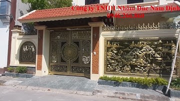 Cổng nhôm đúc chân không