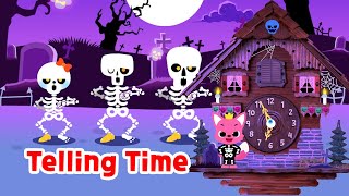 (Halloween Version) Telling Time for Kids | Chumbala Cachumbala | 15-Minute Learning with Baby Shark