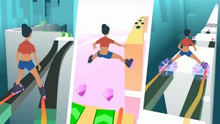 SKY ROLLER Part 2🏃‍♀️ | All Levels Gameplay Trailer Android IOS game🎮 screenshot 2