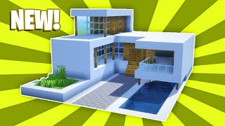 Minecraft : How To Build a Small Modern House Tutorial (#23)