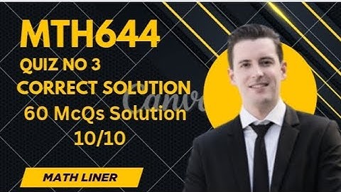 MTH644 quiz no 3 Correct Solution 2025. Mth644 Most repeated McQs. mth644 final term preparation.
