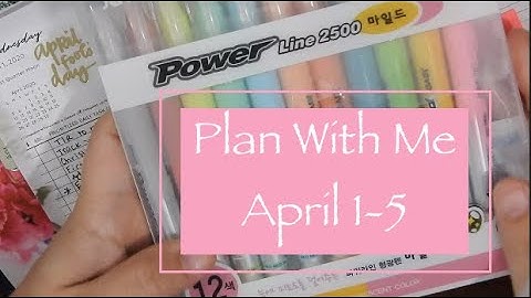 April 1-5 Functional Plan With Me | Franklin Covey Planner