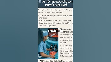 🤖 AI TRONG ROBOT MỔ – PHÂN TÍCH, RA QUYẾT ĐỊNH VÀ THEO DÕI SINH TỒN BỆNH NHÂN  #ai  #robot #robotyte