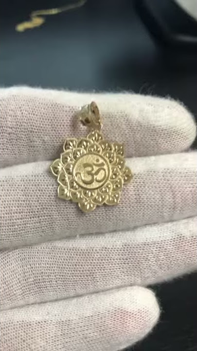 Gold Om Lotus Mandala Pendant - BestJewelryUSA Review