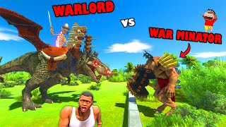 WARLORD FORMULA vs UNDEFEATED FORMULA MINATOR in Animal Revolt Battle Simulator with SHINCHAN CHOP