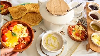 فطور مغربي تقليدي هماوي وصحي petit déjeuner marocain