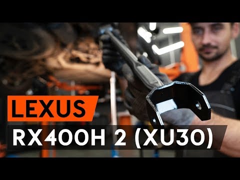 How to change rear suspension arm / rear control arm on LEXUS RX400h 2 (XU30) [TUTORIAL AUTODOC]