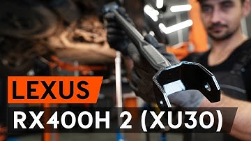 How to change rear suspension arm / rear control arm on LEXUS RX400h 2 (XU30) [TUTORIAL AUTODOC]