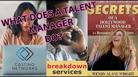 What a Talent Manager Does