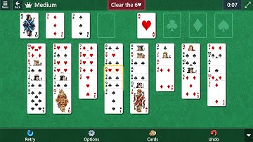 Star Club\Solitaire World Tour: FreeCell - Medium - Clear the 6♥ from the board
