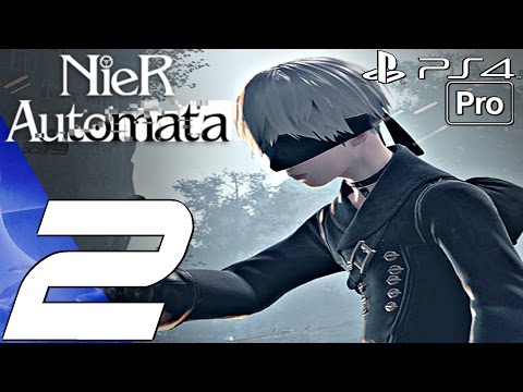 Nier Automata - Gameplay Walkthrough Part 2 - City Ruins u0026 Desert Zone (PS4 PRO)